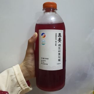 트롯전통식혜 트롯레드비트식혜 1리터 +500리터 — 5점을 준 리뷰어가 2021년 5월 올린 사용 사진