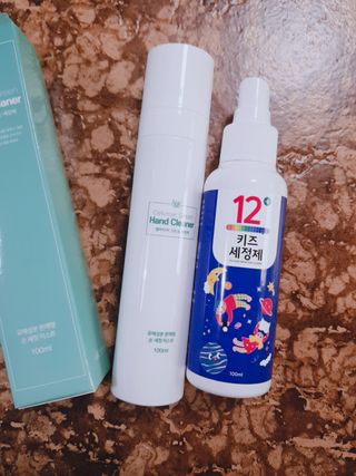 셀바이져 항균 스프레이 핸드워시 + 키즈세정제 SET — 5점을 준 리뷰어가 2021년 3월 올린 사용 사진