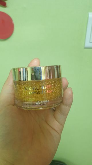 아이앤립 / EYENLIP 아이앤립 24K 골드 N 펩타이드 앰플 크림 — 4점을 준 리뷰어가 2021년 4월 올린 사용 사진