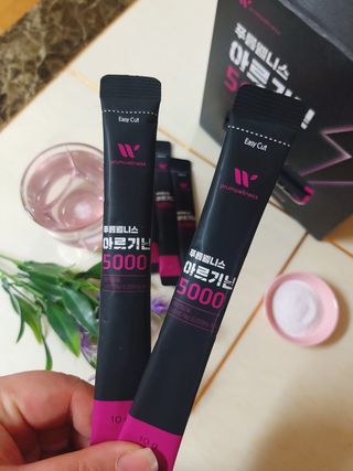 [푸름웰니스] 아르기닌 5000 (10g x 100포) — 5점을 준 리뷰어가 2022년 4월 올린 사용 사진