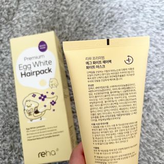 ★N쇼핑 헤어팩 1위★ 리하 에그 화이트 극손상 무실리콘 트리트먼트 헤어팩 — 5점을 준 리뷰어가 2022년 6월 올린 사용 사진