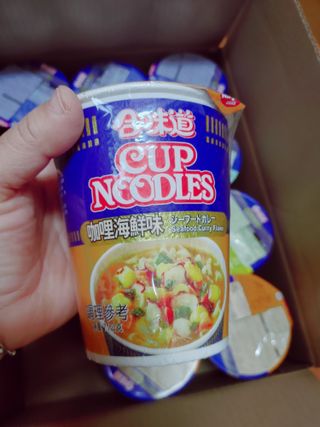 NISSIN 닛신 컵누들  4종 - 씨푸드오리지날, 씨푸드 스파이시, 씨푸드 커리, 씨푸드 XO소스 — 5점을 준 리뷰어가 2022년 12월 올린 사용 사진