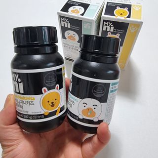 일동제약 마이니 마이니 지니키즈 유산균 츄어블, 멀티비타 set — 5점을 준 리뷰어가 2021년 3월 올린 사용 사진