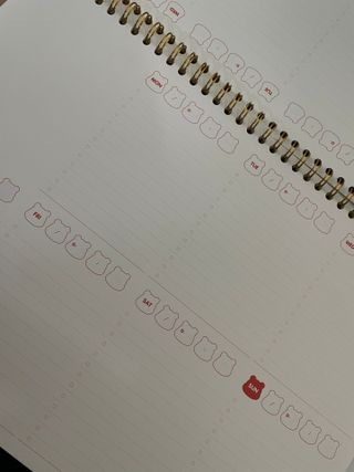 리훈 곰부 체크리스트+ 곰부 리무버블스티커 1장 — 5점을 준 리뷰어가 2021년 6월 올린 사용 사진