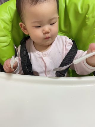 유비맘 스푼포크 케이스 세트 1+1 _컬러랜덤 발송 — 4점을 준 리뷰어가 2021년 2월 올린 사용 사진