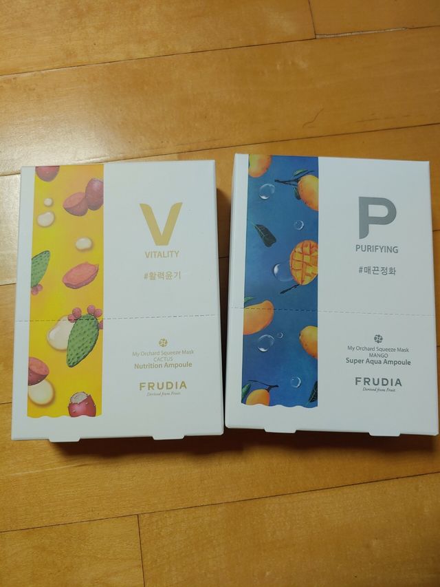 [후르디아] 골라쓰는 비건마스크팩 2종 -백년초 / 망고 리뷰 사진