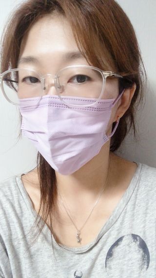 에어에이드 컬러 덴탈 마스크 — 4.5점을 준 리뷰어가 2021년 8월 올린 사용 사진