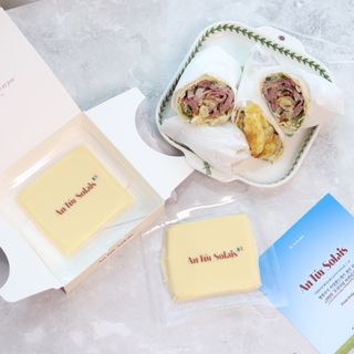 앙투어솔레 아일랜드 구워먹는 치즈 100 자연 치즈 와인안주 300g(100g x 3팩) — 5점을 준 리뷰어가 2022년 7월 올린 사용 사진