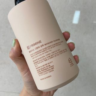 프리마인 더이상 뻣뻣하고 효과없는 탈모샴푸는 NO. 근본부터 케어하는 셀베이스 그린티샴푸(500ml) — 5점을 준 리뷰어가 2023년 4월 올린 사용 사진