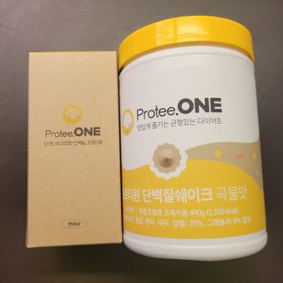 프로티원 단백질쉐이크 곡물맛 2주분 1통+보틀 — 5점을 준 리뷰어가 2021년 4월 올린 사용 사진