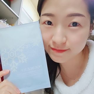 비프리코스메틱 더블아이스진정마스크팩 5매 — 5점을 준 리뷰어가 2023년 2월 올린 사용 사진