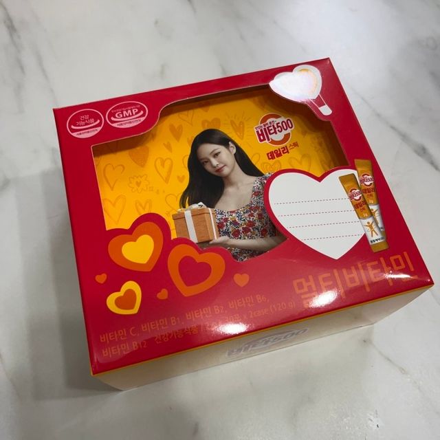 [제니에디션] 비타500데일리스틱 gift set 60포+제니굿즈 3종+쇼핑백 리뷰 사진