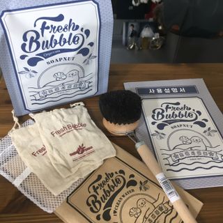 [달리살다] 자연에서 온 천연 비누 소프넛, 프레시버블의 유기농 소프넛 브러쉬 세트 — 5점을 준 리뷰어가 2021년 4월 올린 사용 사진