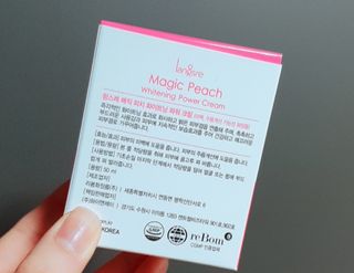 랑스레 매직피치 화이트닝 파워 화이트닝크림 — 5점을 준 리뷰어가 2021년 2월 올린 사용 사진