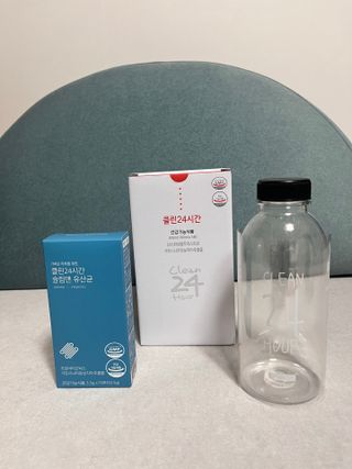 클린24시간 1BOX(5포) + 전용보틀(500ml) — 5점을 준 리뷰어가 2023년 7월 올린 사용 사진