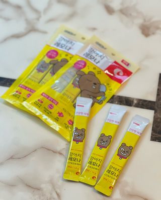 [레모나] 강아지 레모나 강아직 영양 간식 4종 택 1 — 5점을 준 리뷰어가 2023년 12월 올린 사용 사진