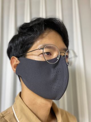 [AVAVE] 어베이브 페이스히트 스포츠 골프 방한 페이스 마스크 — 4.5점을 준 리뷰어가 2024년 1월 올린 사용 사진