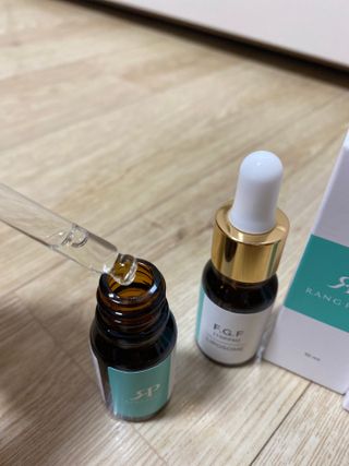랑팡 EGF+FGF 10ppm 리포좀 앰플 원액 10ml — 5점을 준 리뷰어가 2021년 12월 올린 사용 사진