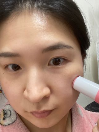 스킨큐어 산다화 카멜리아 안티 링클 멀티밤 — 5점을 준 리뷰어가 2023년 1월 올린 사용 사진