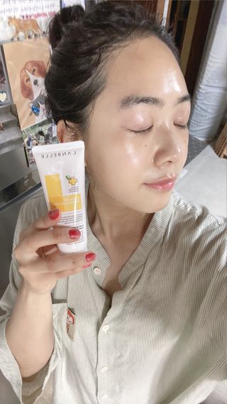 랑벨 비타 에너지 잡티 크림 75ml (피부 속 기미완화크림) — 4.5점을 준 리뷰어가 2022년 5월 올린 사용 사진