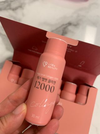 랩앤뷰티 메가 벨벳 콜라겐 12000 — 5점을 준 리뷰어가 2021년 6월 올린 사용 사진