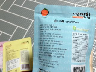 아비삭 과일칩 딸기, 감, 포도, 바나나 4종 — 5점을 준 리뷰어가 2021년 8월 올린 사용 사진