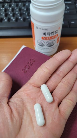 프리마인 성큼다가온 봄, 이너뷰티를 챙겨야 피부도 화사하게, 컨디션도 활기차게. 흡수율을 높인 고효율 비타민. — 5점을 준 리뷰어가 2023년 1월 올린 사용 사진