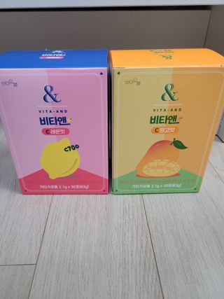 비타앤C 레몬맛, 망고맛 — 5점을 준 리뷰어가 2021년 5월 올린 사용 사진
