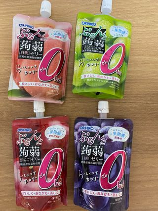 ORIHIRO 오리히로 곤약젤리 제로칼로리 130g 4종 4팩(맛별로 1팩씩) — 5점을 준 리뷰어가 2023년 1월 올린 사용 사진