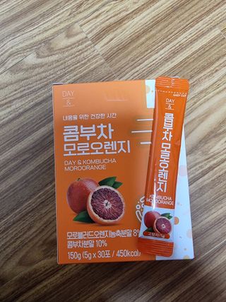참앤들황토농원 7가지 맛! 탄산 톡톡! 스파클링! 데이앤 콤부차 7종 10포 1박스씩 ★총 7박스★ — 5점을 준 리뷰어가 2023년 1월 올린 사용 사진