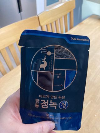 광동생활건강 [광동] 바르게 만든 녹용, 광동정녹청 — 5점을 준 리뷰어가 2021년 12월 올린 사용 사진