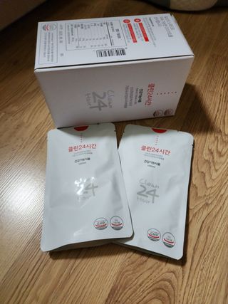 클린24시간 1BOX(5포) + 전용보틀(500ml) — 5점을 준 리뷰어가 2023년 7월 올린 사용 사진