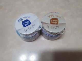 매일바이오 그릭요거트 오리지널 플레인 4개, 로스터리 커피믹스 4개 — 2점을 준 리뷰어가 2021년 12월 올린 사용 사진