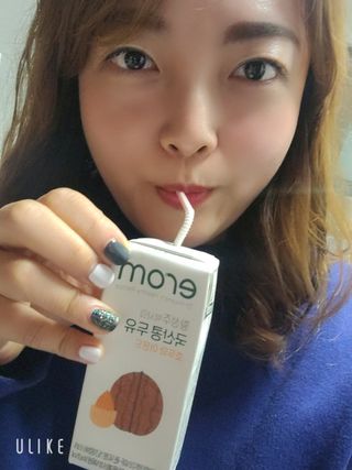 이롬 erom 황성주박사의 국산콩 두유 호두와 아몬드 — 4점을 준 리뷰어가 2020년 12월 올린 사용 사진