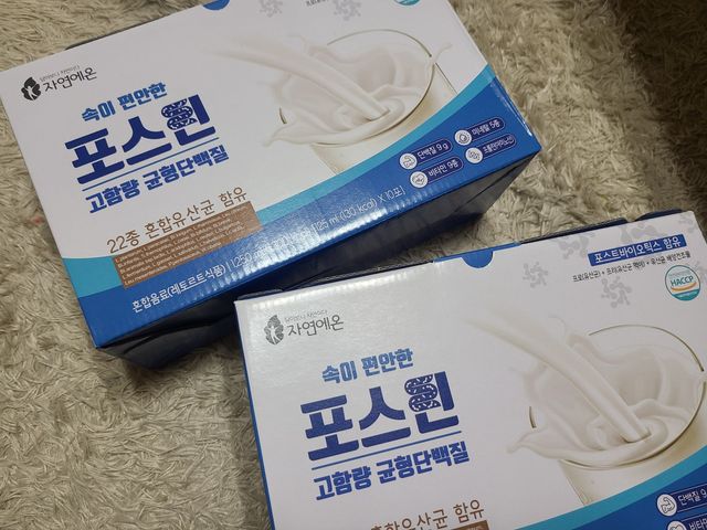 자연에온 마시는 프로틴 고함량 균형단백질 음료 포스틴 125ml 10개입 1BOX 리뷰 사진