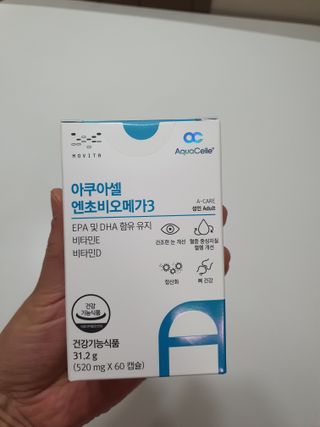 메디포스트 모비타 아쿠아셀 엔초비오메가3 60캡슐 — 5점을 준 리뷰어가 2022년 12월 올린 사용 사진