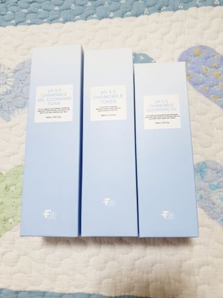 페브유 / FABYOU 페브유 pH5.5 캐모마일 젤 클렌징 폼 + 클렌징 오일 + 토너 3종 세트 — 5점을 준 리뷰어가 2021년 6월 올린 사용 사진