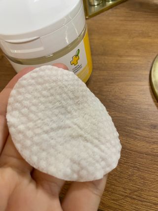 랑벨 비타 에너지 잡티 앰플 패드 65매 (투명하고 밝은 얼굴 광채패드) — 5점을 준 리뷰어가 2022년 6월 올린 사용 사진