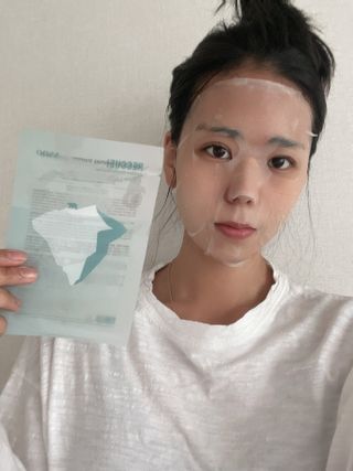 에이스노 레스큐 이미디에이트 수딩 시트마스크 — 5점을 준 리뷰어가 2021년 11월 올린 사용 사진