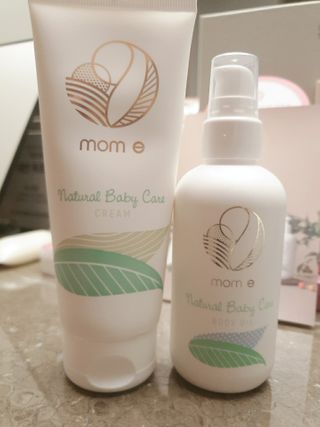 mom e 맘이 내추럴 베이비 케어 크림+바디오일 — 5점을 준 리뷰어가 2021년 1월 올린 사용 사진