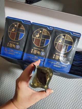 광동생활건강 [광동] 바르게 만든 녹용, 광동정녹청 — 5점을 준 리뷰어가 2022년 1월 올린 사용 사진
