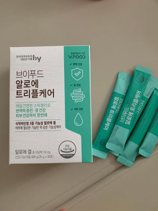 브이푸드 알로에 트리플케어 — 5점을 준 리뷰어가 2022년 4월 올린 사용 사진