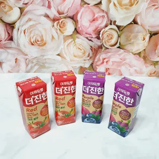 [롯데칠성] 야채듬뿍 더'진한 [롯데칠성] 야채는 이제 COLORFULL! 야채듬뿍  더 진한 레드 4개 +퍼플 4개 (총 8개) — 5점을 준 리뷰어가 2023년 6월 올린 사용 사진
