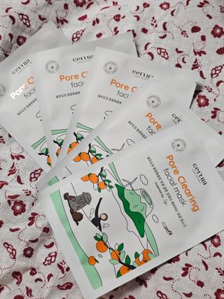 세뚜아(Cettua) [세뚜아] 포어 클리어링 마스크 Cettua Pore Clearing facial mask 5매 — 5점을 준 리뷰어가 2024년 3월 올린 사용 사진