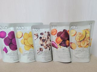 딜라이트 프로젝트 원물칩 5종 9ea(고구마칩, 자색고마칩, 느타리버섯칩, 비트 믹스칩, 단호박 믹스칩) — 5점을 준 리뷰어가 2022년 4월 올린 사용 사진