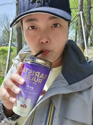 바리스타룰스 돌체 라떼 — 4점을 준 리뷰어가 2023년 4월 올린 사용 사진