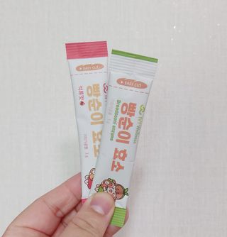 아이비웰니스 빵순이 효소 키위맛 7포 + 석류맛 7포 (총 14포, 2주분) — 5점을 준 리뷰어가 2022년 10월 올린 사용 사진