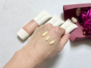 [후르디아] 끈적임 없는 착한성분 비건  핸드크림 3종 — 5점을 준 리뷰어가 2021년 2월 올린 사용 사진