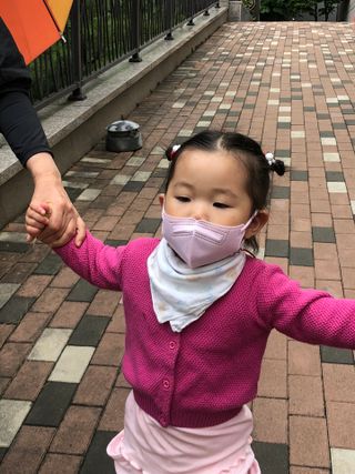애니가드키즈 라이트 소형 5컬러 각 10매입 [크리미베이지, 코튼핑크, 블루레이크, 페일로즈, 민트그린] — 5점을 준 리뷰어가 2022년 6월 올린 사용 사진