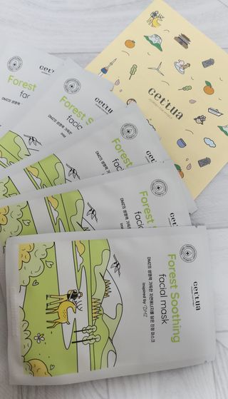 세뚜아(Cettua) [세뚜아] 포레스트 수딩 마스크 Cettual Forest  Soothing Mask 5매 — 5점을 준 리뷰어가 2024년 4월 올린 사용 사진
